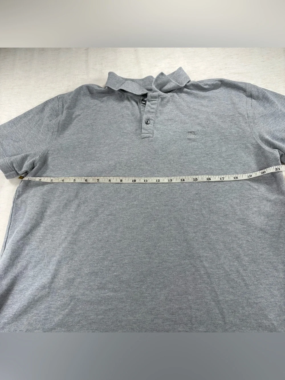 Banana Republic Pique Classic Men's Grey Polo Shirt